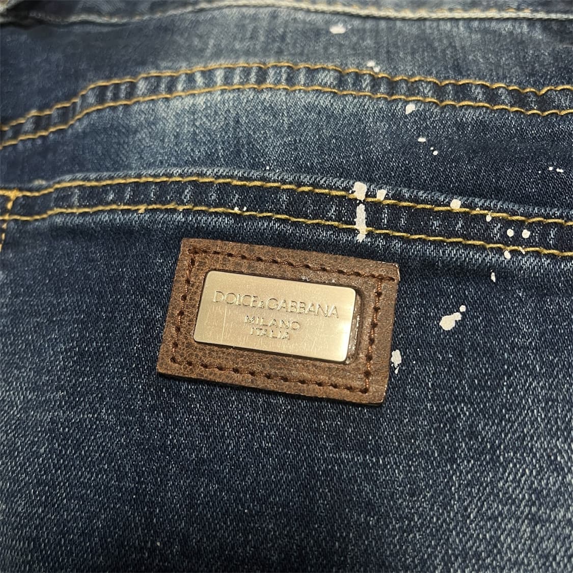 Dolce & Gabbana 메탈 플레이트 페인팅 팬츠 상품이미지4