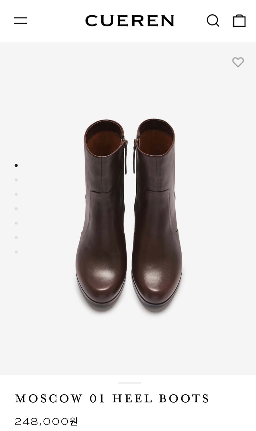 쿠에른 모스코 01 MOSCOW 힐부츠 앵글부츠 245 상품이미지1