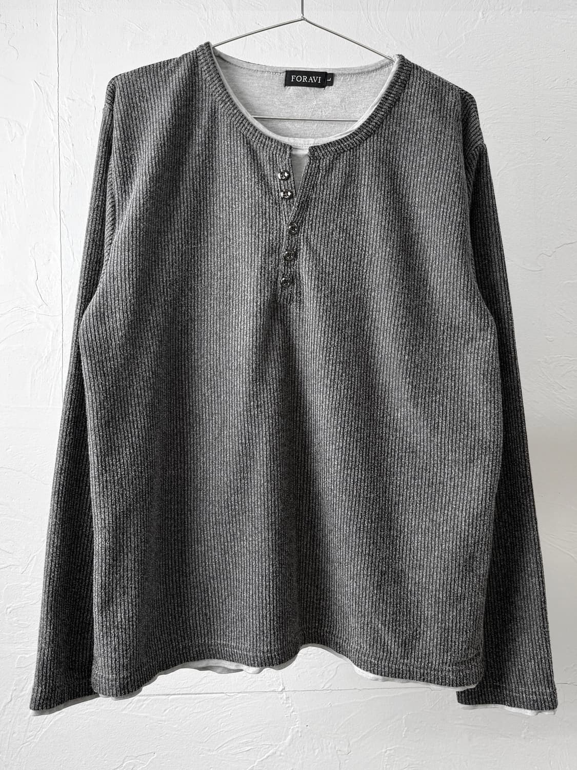 Foravi 헨리넥 롱 슬리브 상품이미지2