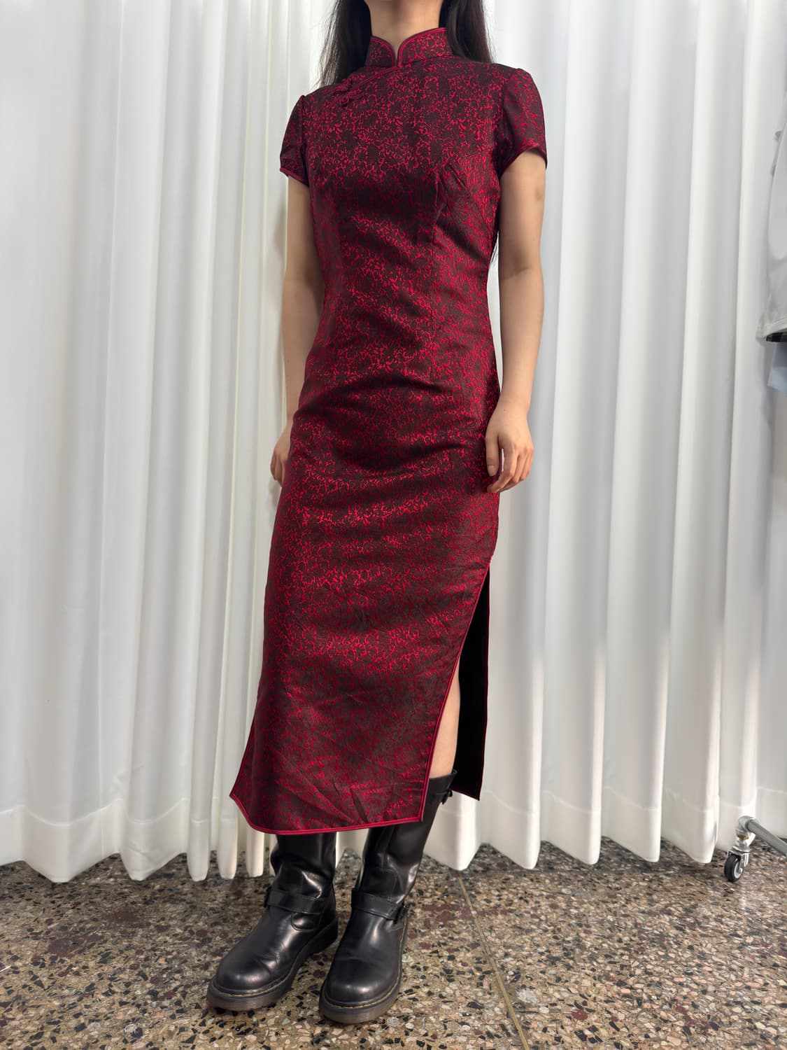 red design quipao 상품이미지2