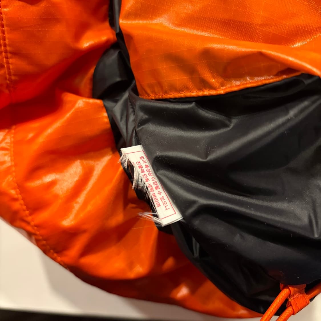 [L] 수프라 립스탑 다운 오렌지 블랙 패딩 점퍼 C587 상품이미지9