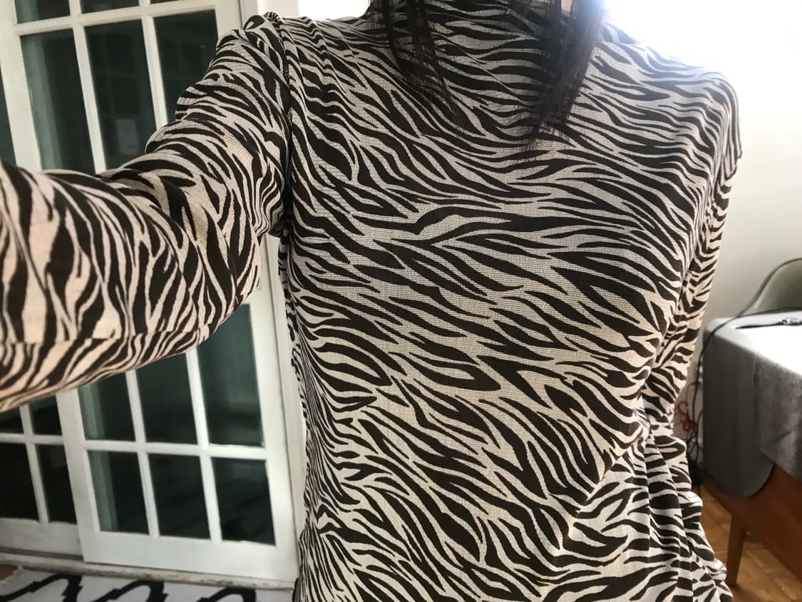 vintage pattern mash top 상품이미지5