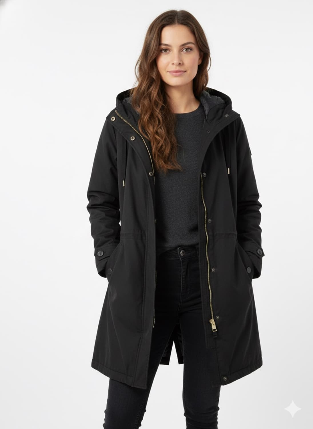 블랙 파카 라이너 X-SMALL 상품이미지10