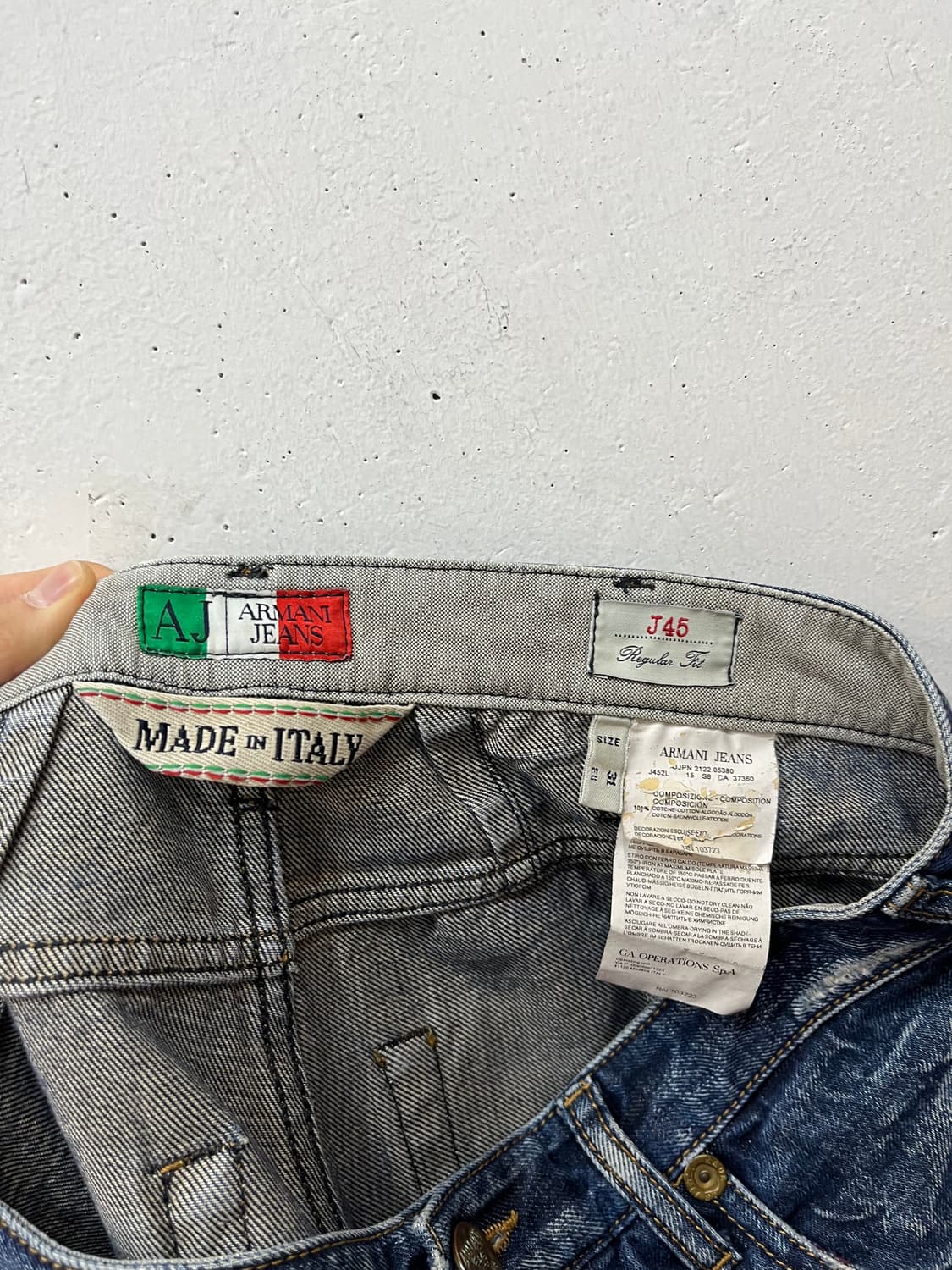 ARMANI 아르마니 디스 데님팬츠 Made in ITALY 상품이미지7