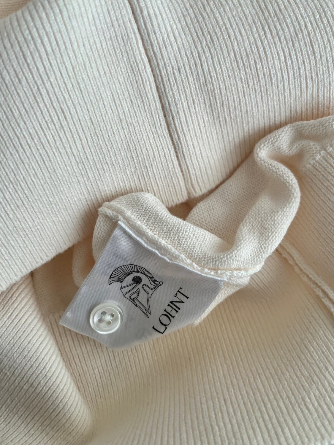 L) 론트 LOHNT 긴소매 카라 티셔츠 크림 상품이미지5