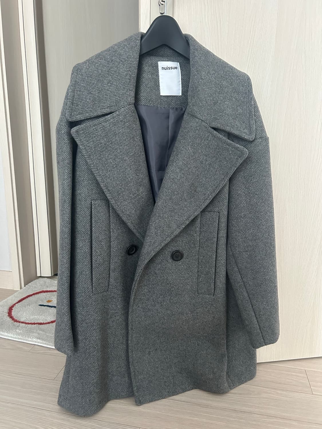 누이슈 헤더먼트 하프 울 코트 상품이미지4