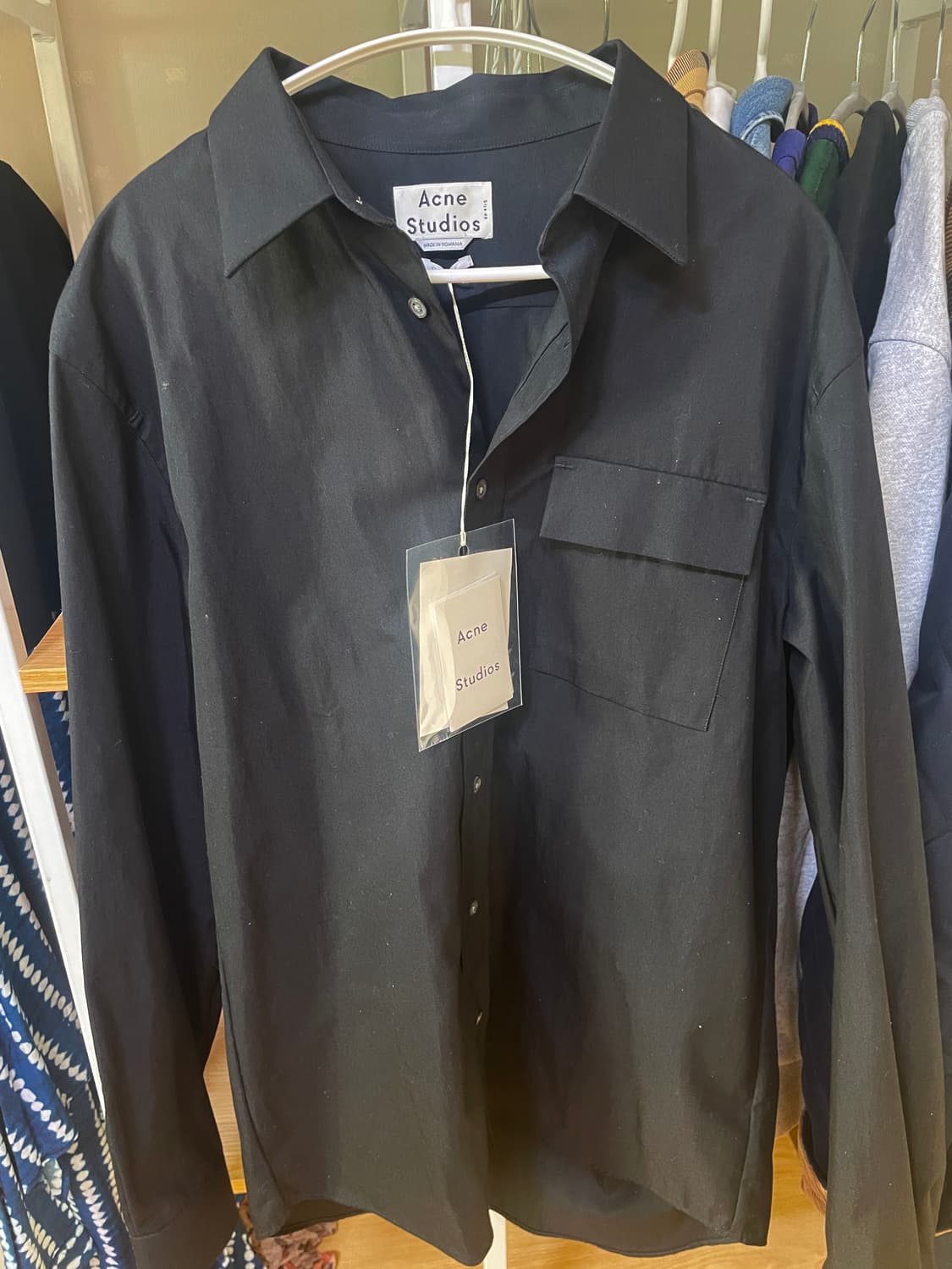 아크네 스튜디오 블랙 셔츠 상품이미지1