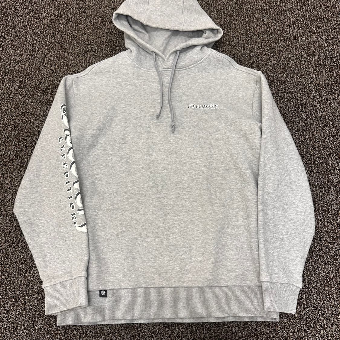 디스커버리 기모 후드티셔츠 그레이 100(L) 상품이미지1