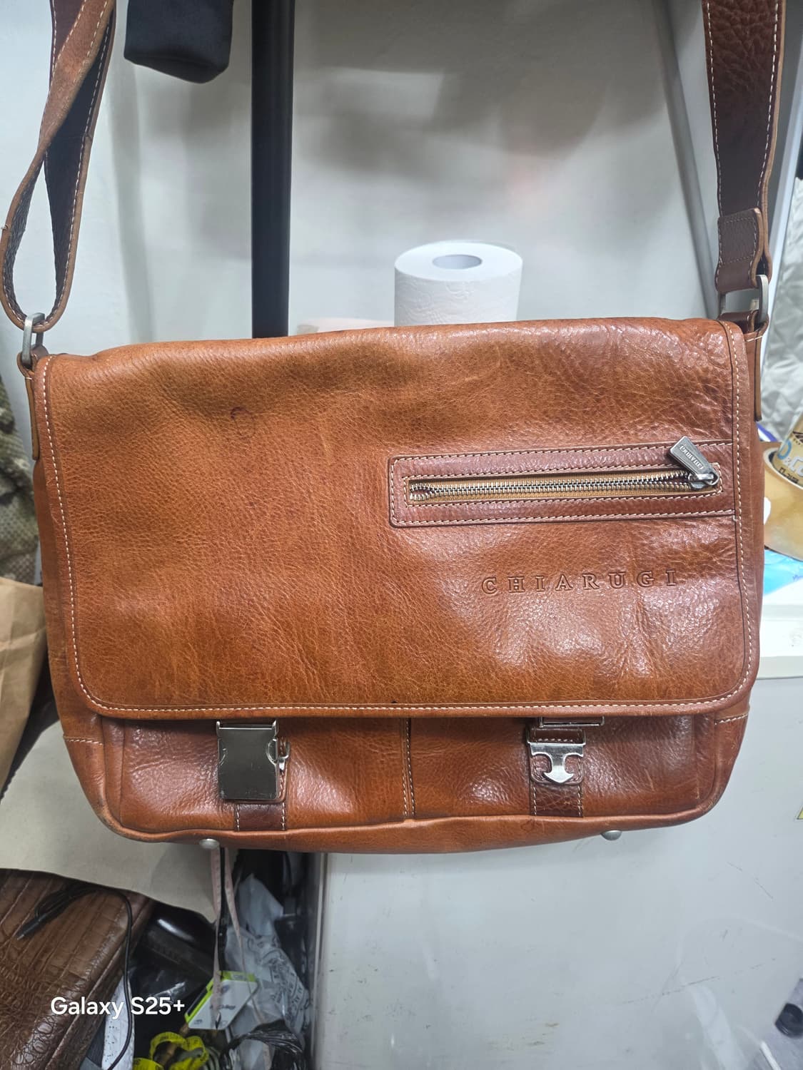 키아루치   브라운   가죽백 상품이미지1