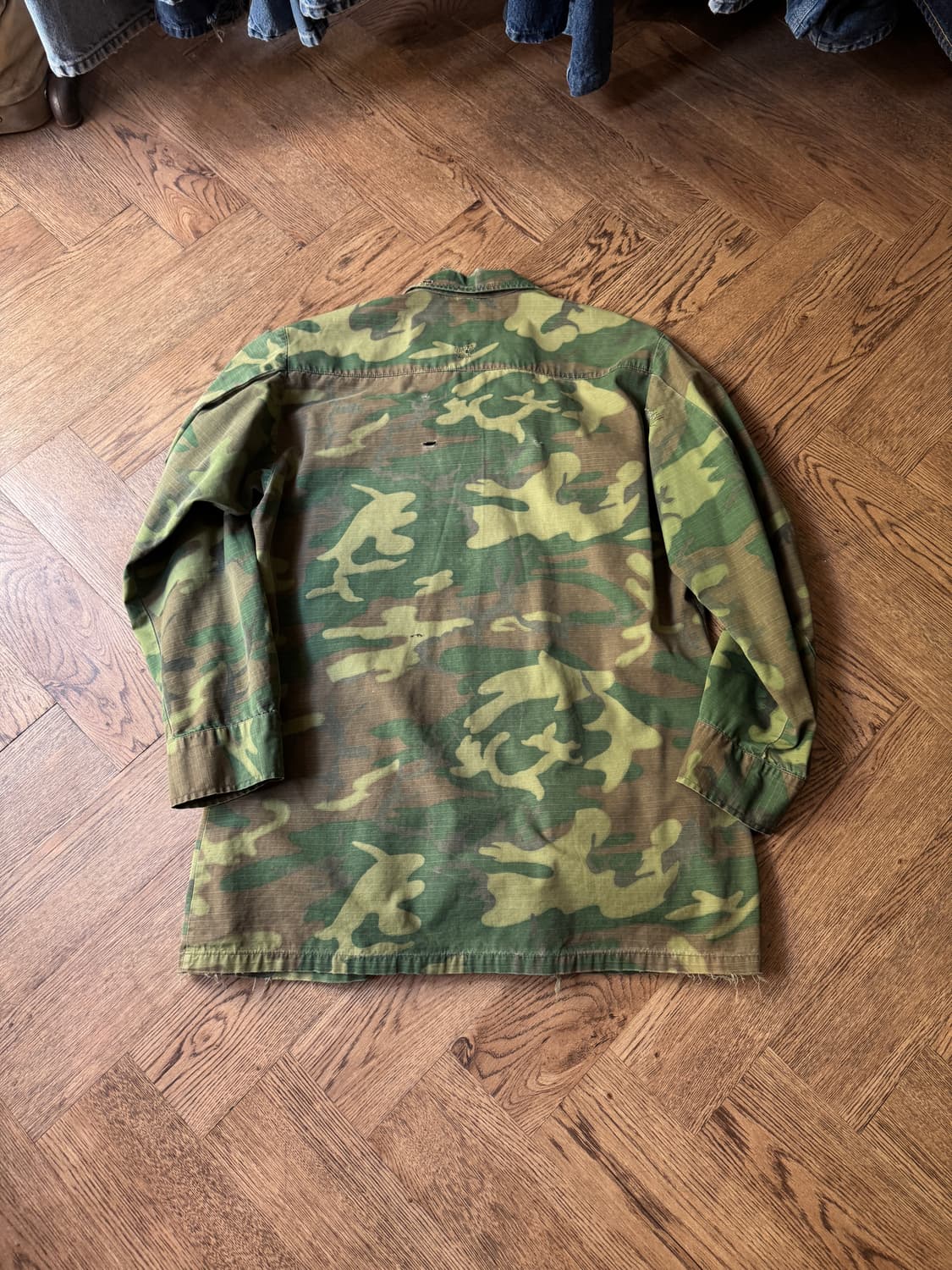 [S]60's 오리지널 USMC 미 해병대 카모 정글 퍼티그 자켓 상품이미지8