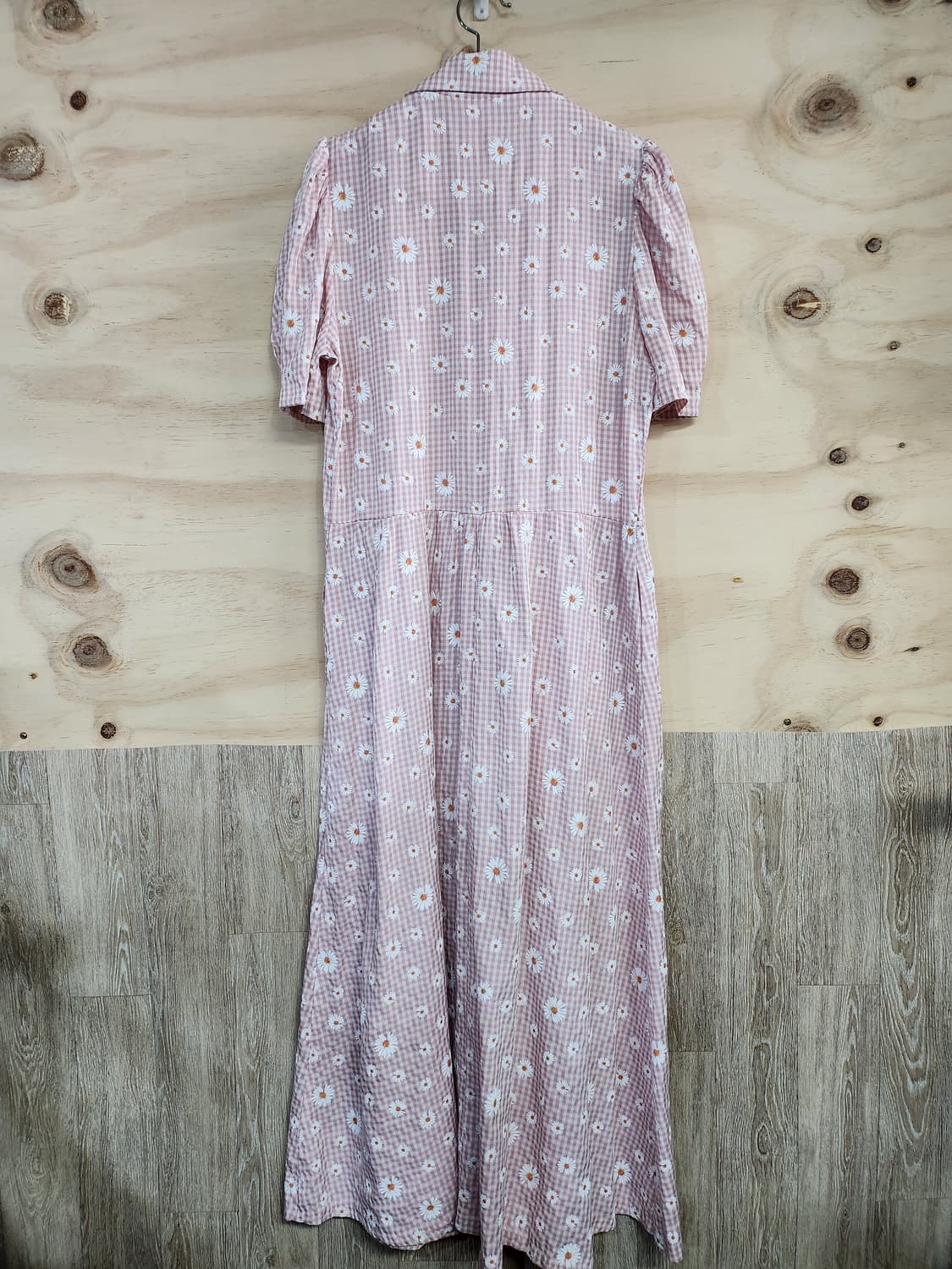 528) 데이지 무늬 반팔 롱원피스 상품이미지2