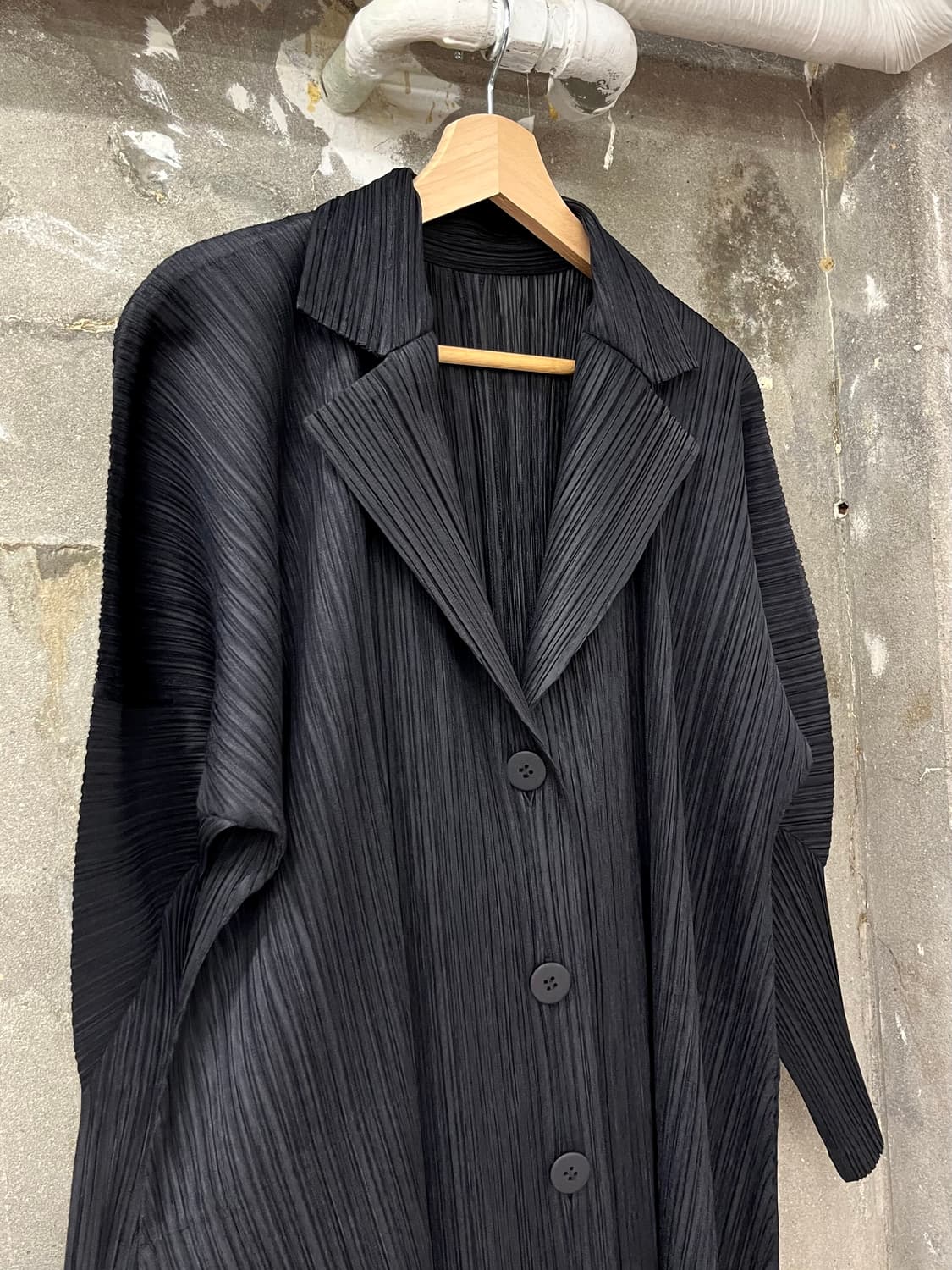Pleats Please 플리츠플리즈 블랙 롱가디건 상품이미지5