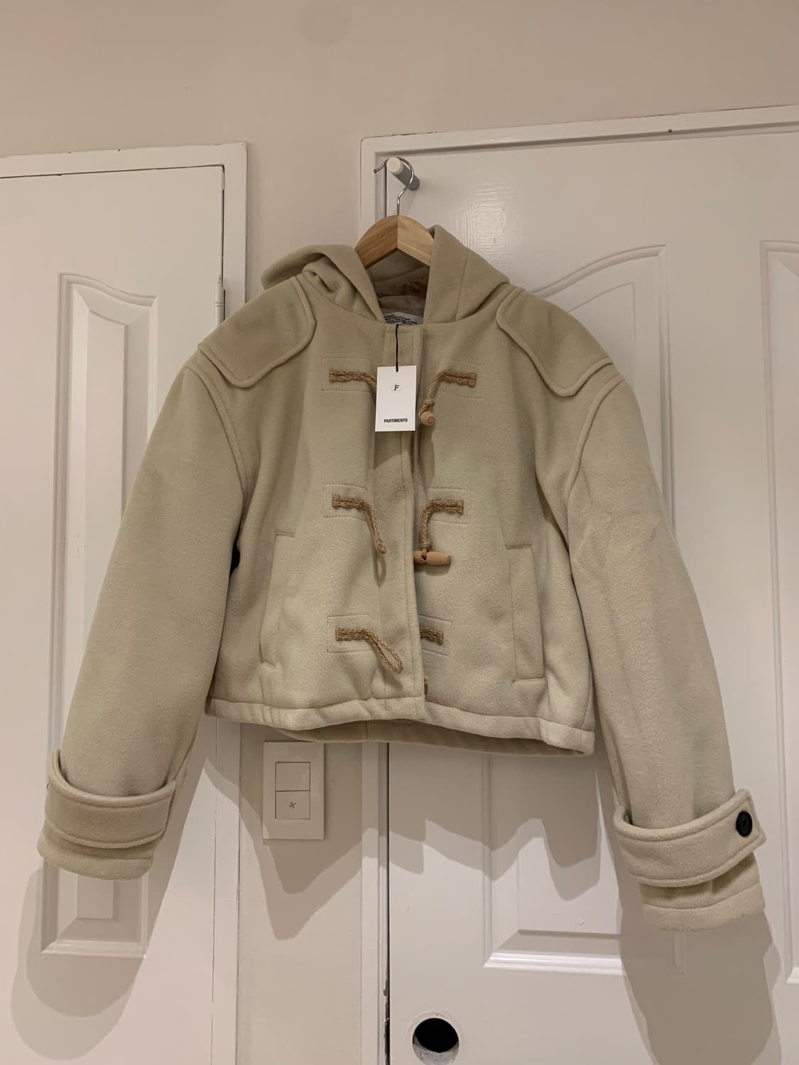 PARTIMENTO 숏 더블 코트 크롭 떡코 상품이미지4