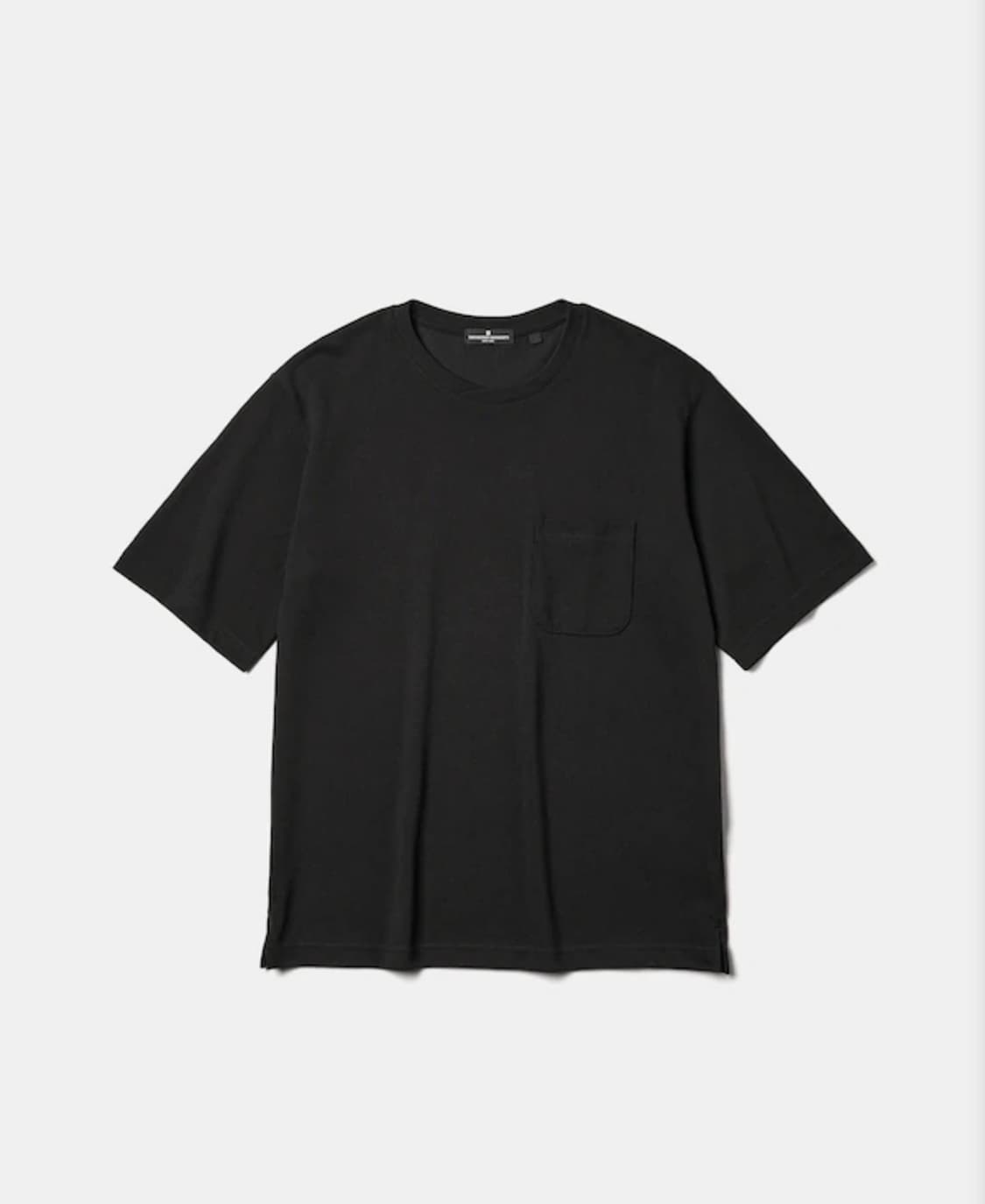 [3XL] GU 엔지니어드 가먼츠 드라이 카노코 크로스넥 티셔츠 블랙 상품이미지1