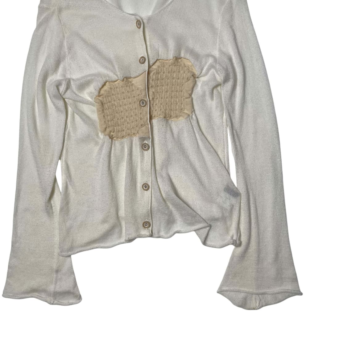 Pour deux 와플 디테일 캐시미어 블렌드 가디건 상품이미지4