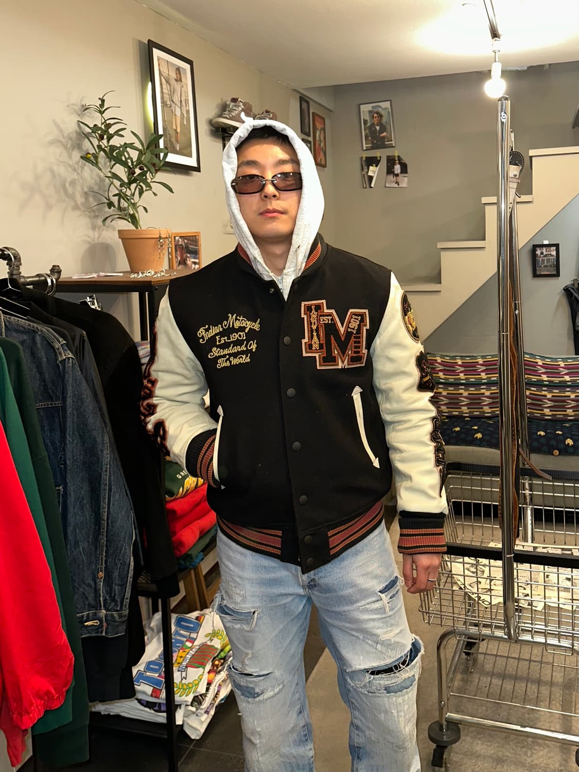 Indian Motorcycle logo patch varsity  상품이미지2