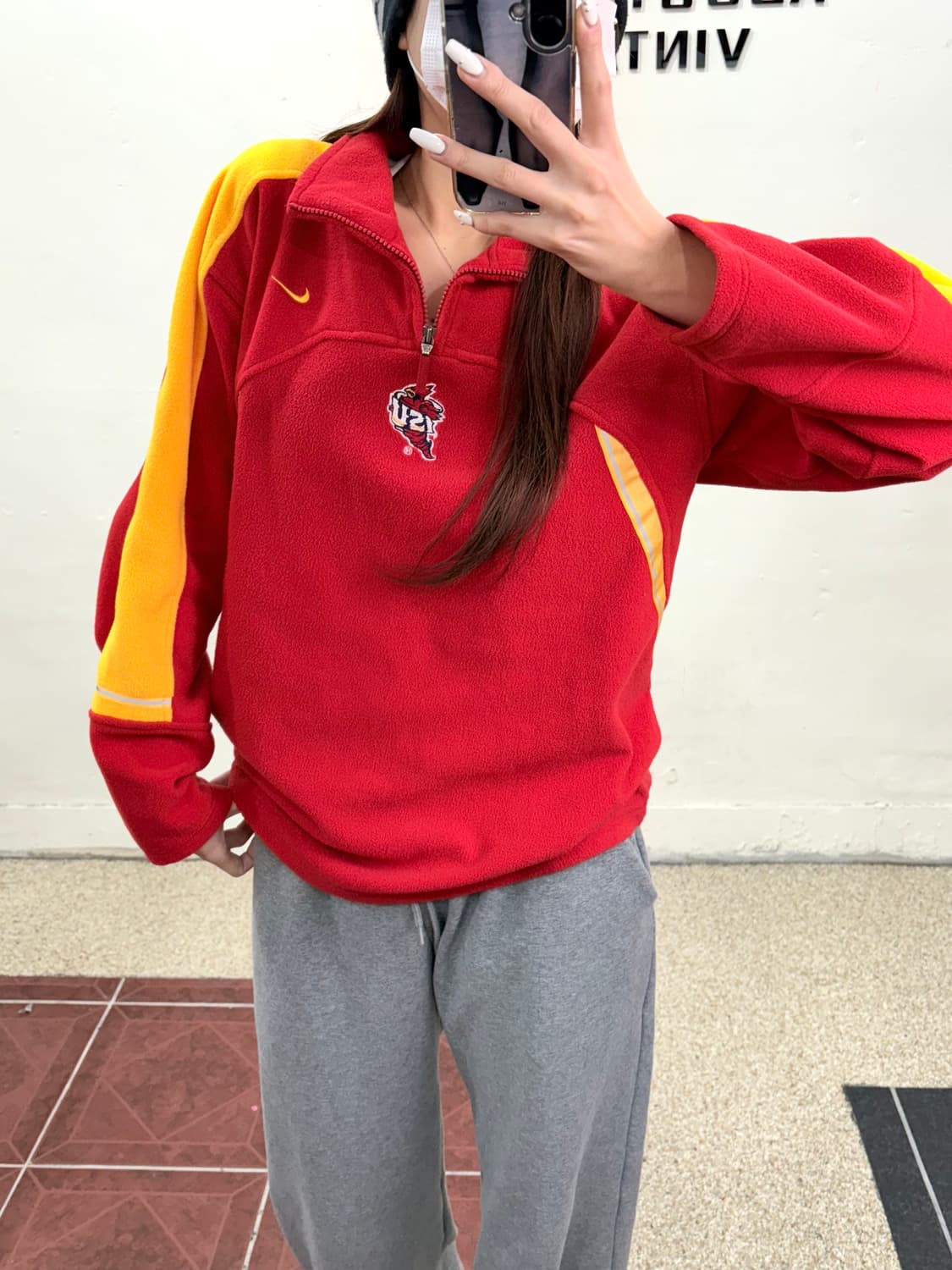 나이키 아이오와 후리스 반집업xl 상품이미지8