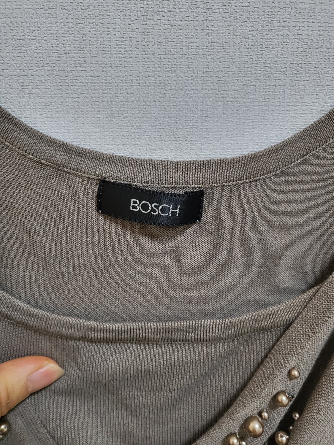 일본브랜드 bosch 큐빅&진주 캐미솔 나시 44-77 상품이미지3