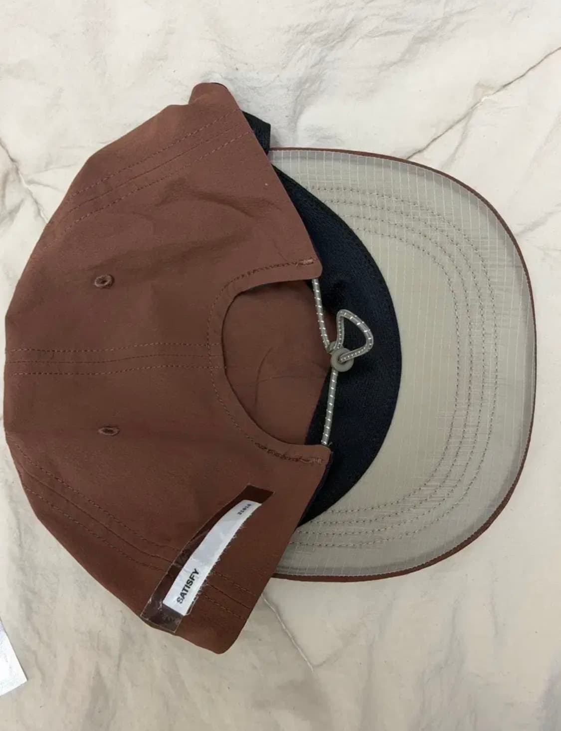 새티스파이 peace shell running cap(brown) 상품이미지2