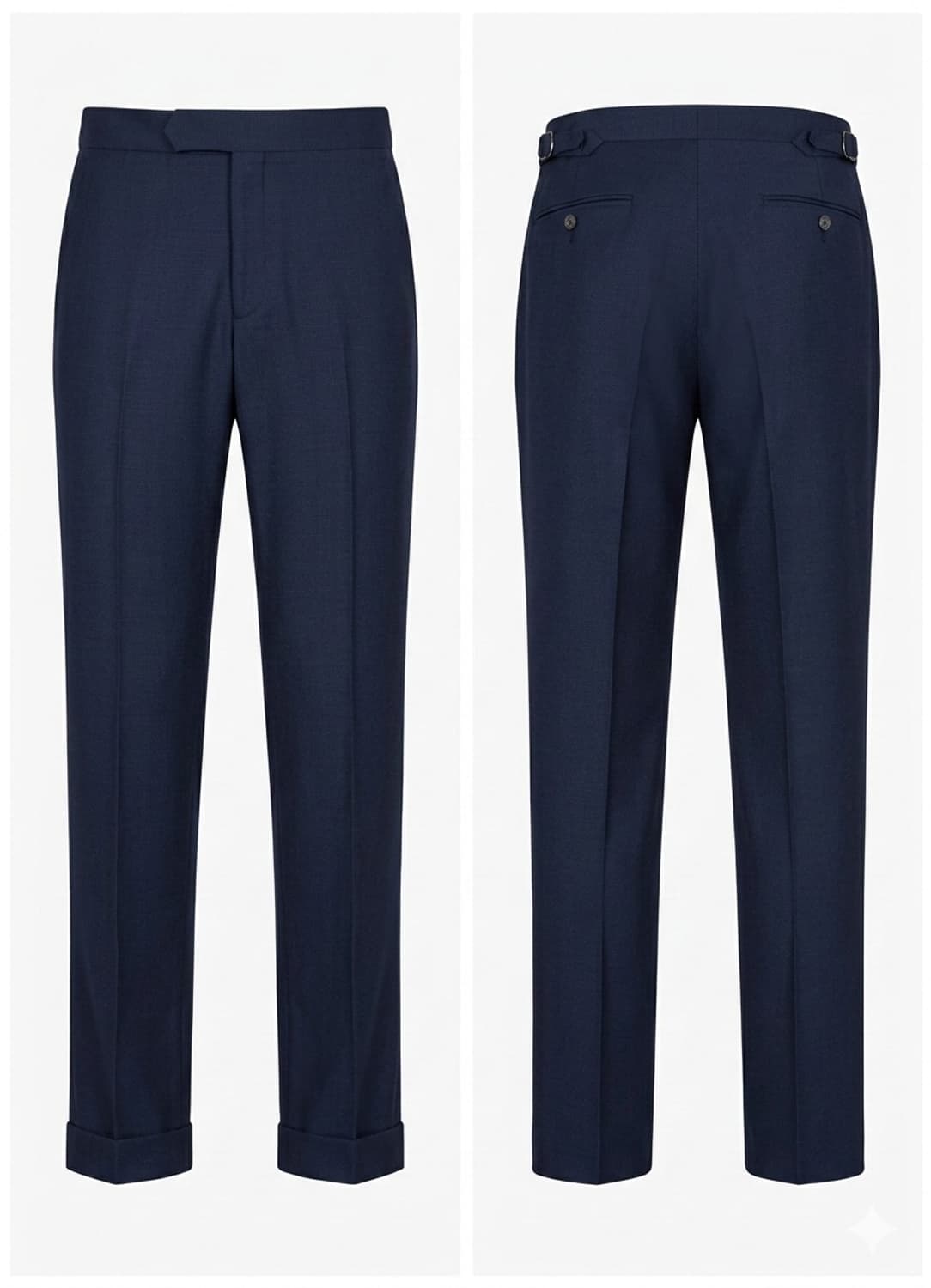 [Polo Ralph Lauren]네이비 울 블랜드 투턱 트라우저 팬츠 상품이미지1