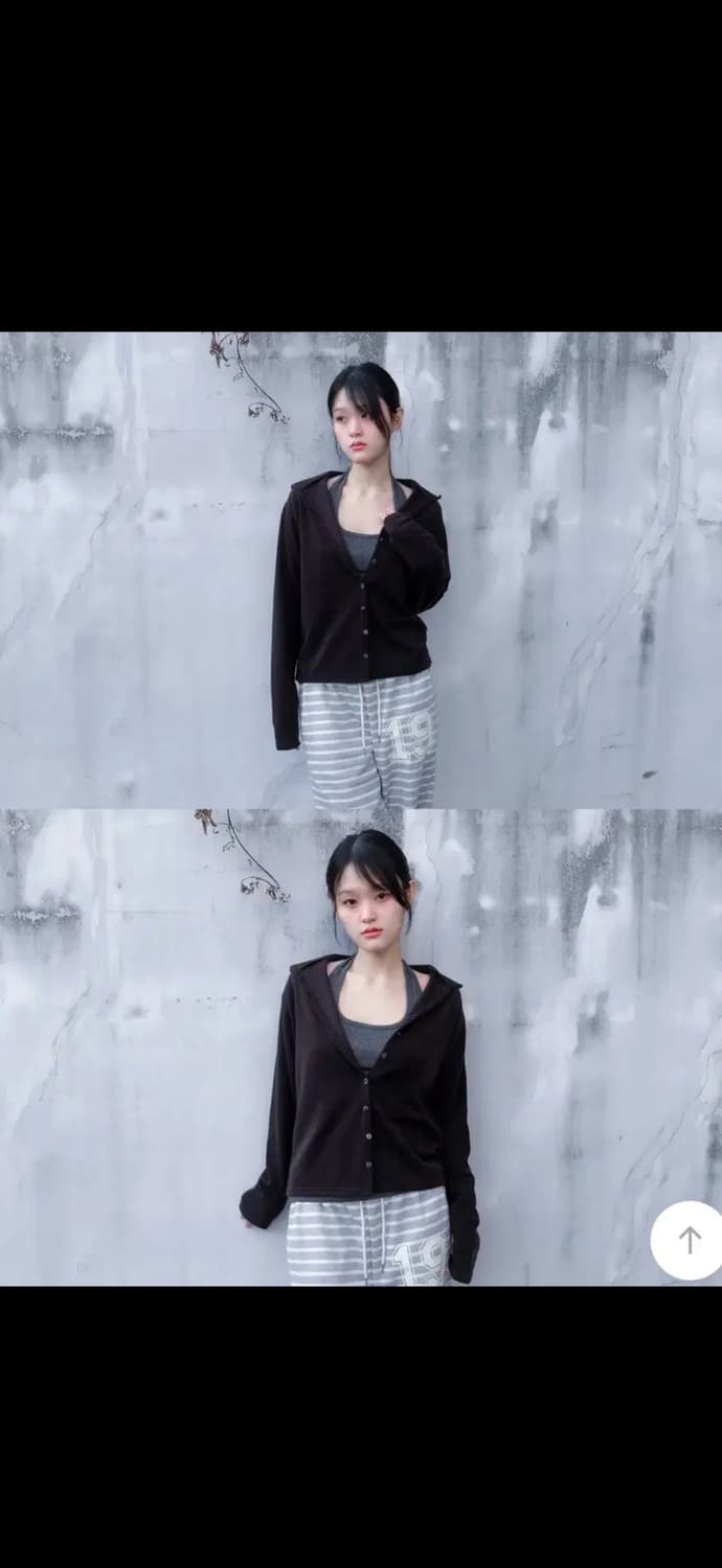 알로하프로젝트 홀터넥 나시 - 차콜 상품이미지5