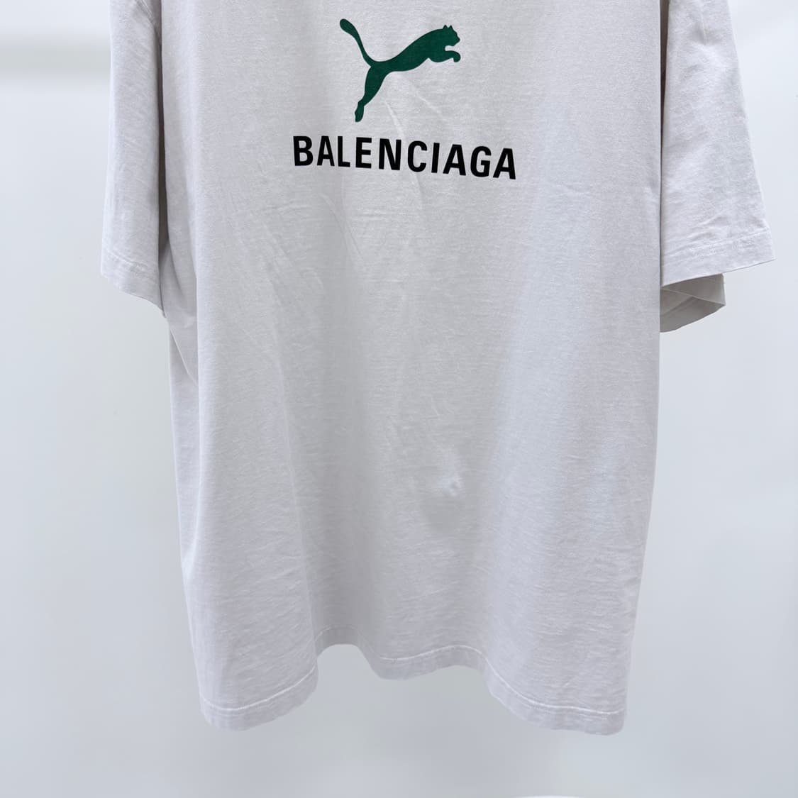 [A급/3] 25ss 발렌시아가 x 푸마 반팔 티셔츠 화이트 상품이미지3