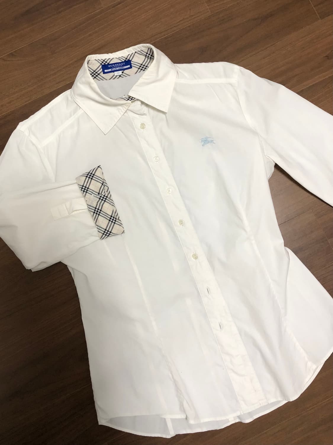 버버리 블루라벨 화이트 7부 셔츠 상품이미지1
