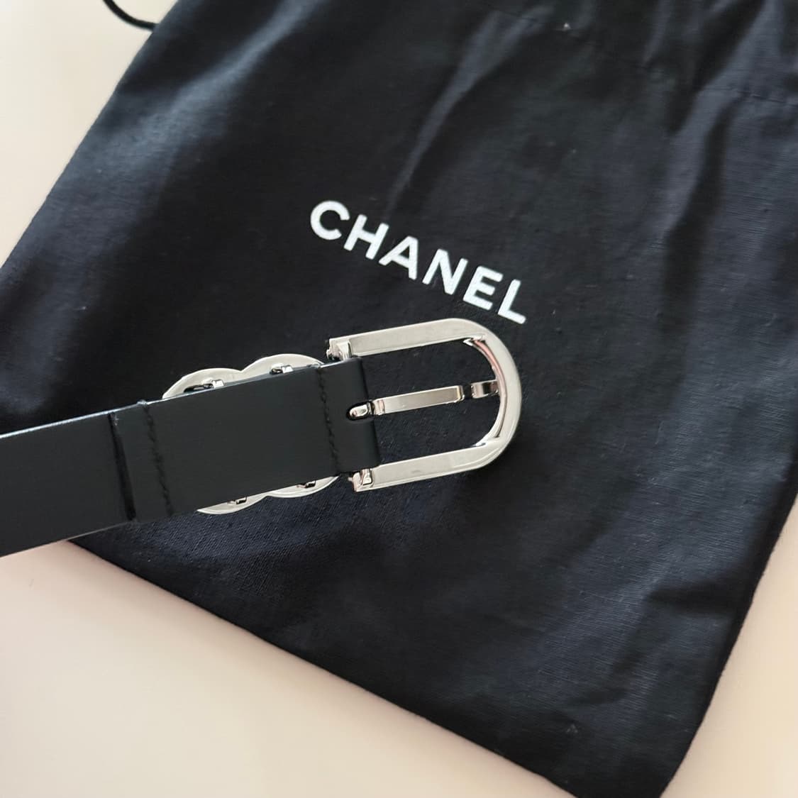 샤넬 큐빅 가죽 벨트 상품이미지6