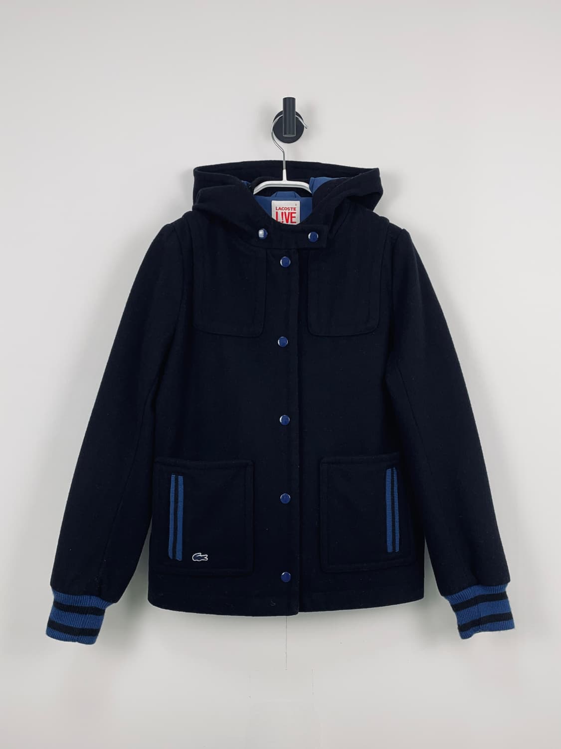 라코스테 라이브(Lacoste L!VE) 울 블렌드 후드 코트 상품이미지2