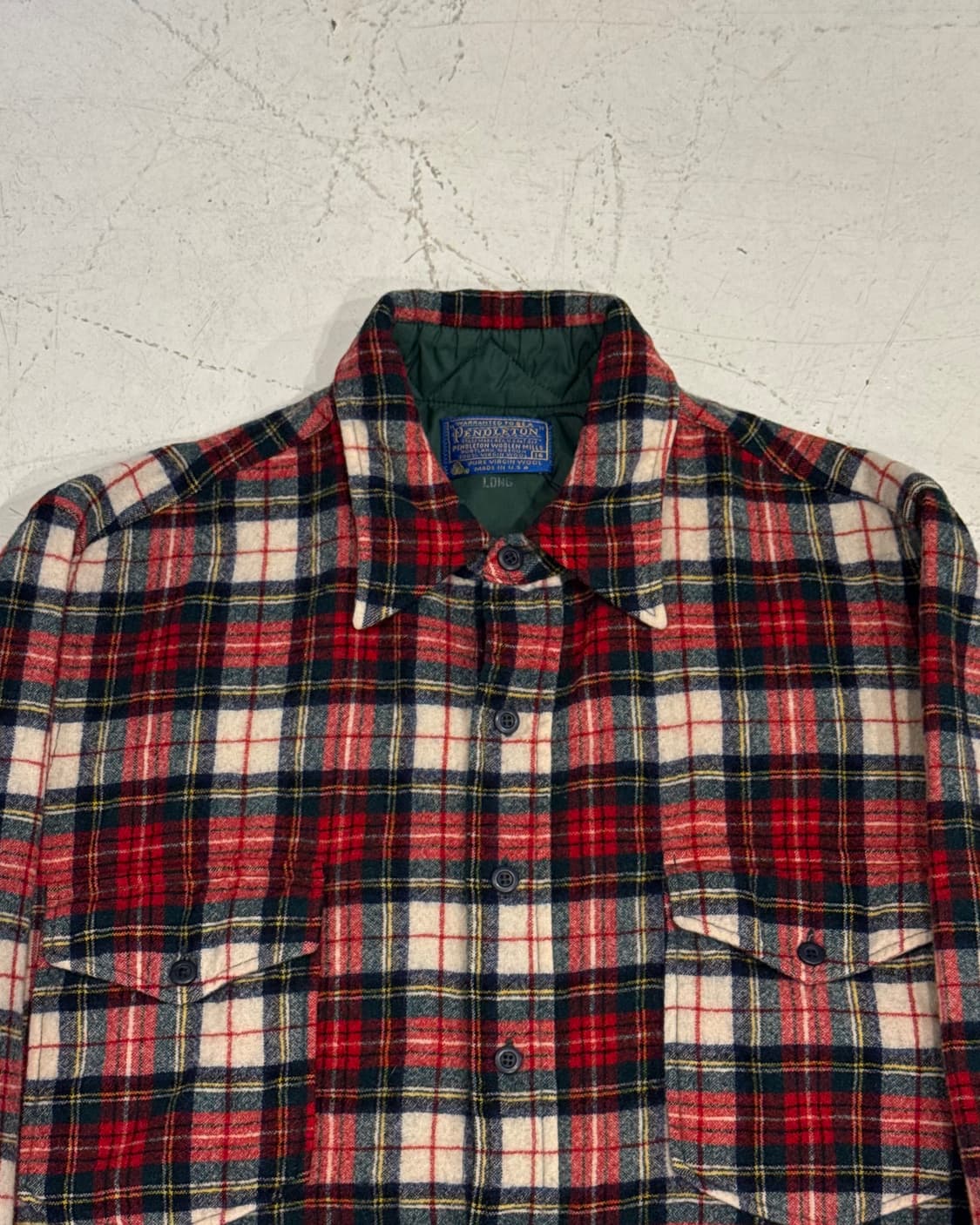 펜들턴 60~70s USA 체크 플란넬 셔츠 상품이미지2