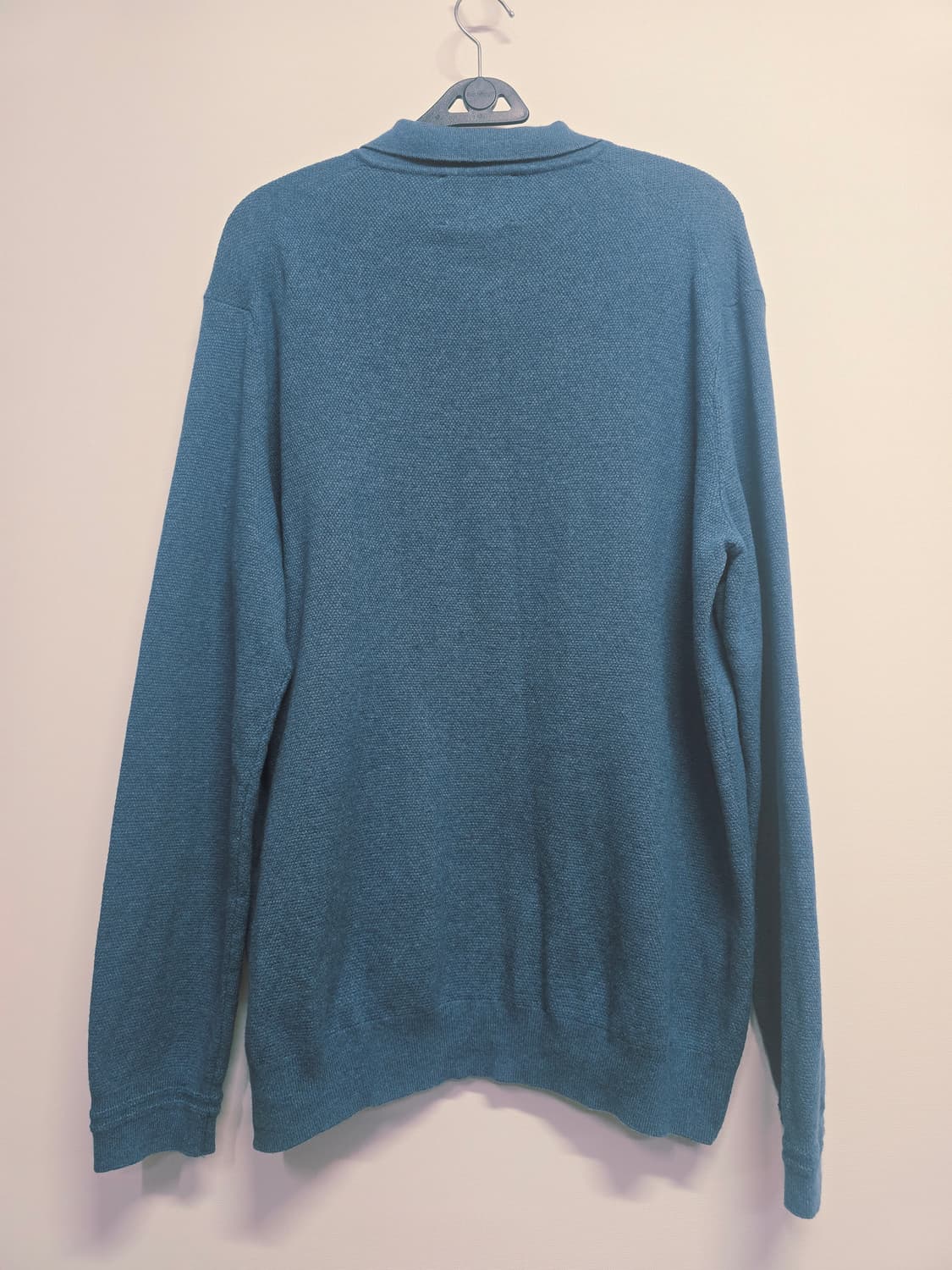 헨리코튼 카라넥 니트 블루 상품이미지5