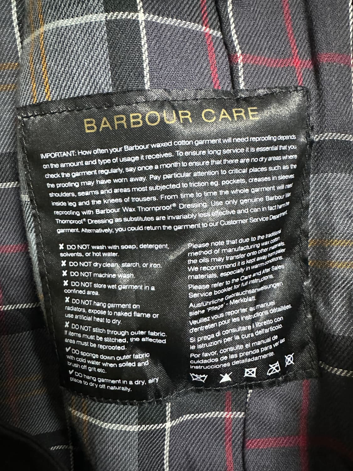 바버 인터네셔널 왁스 자켓 상품이미지4