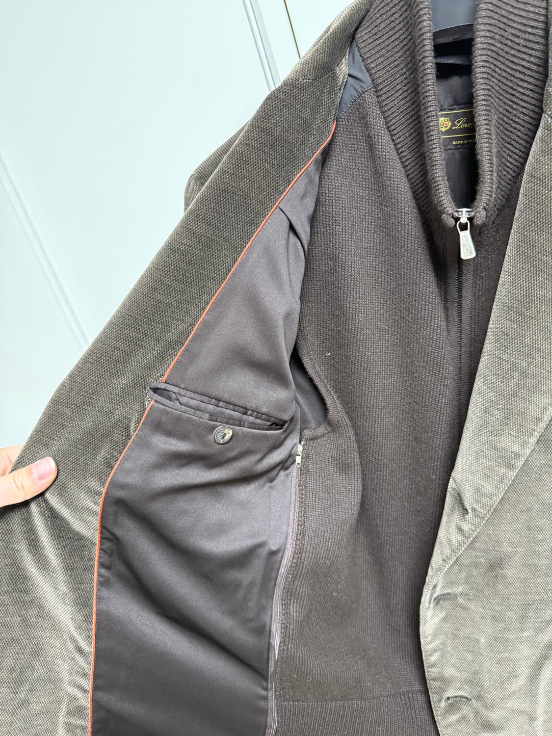 로로피아나 벨벳 자켓 50사이즈 상품이미지4