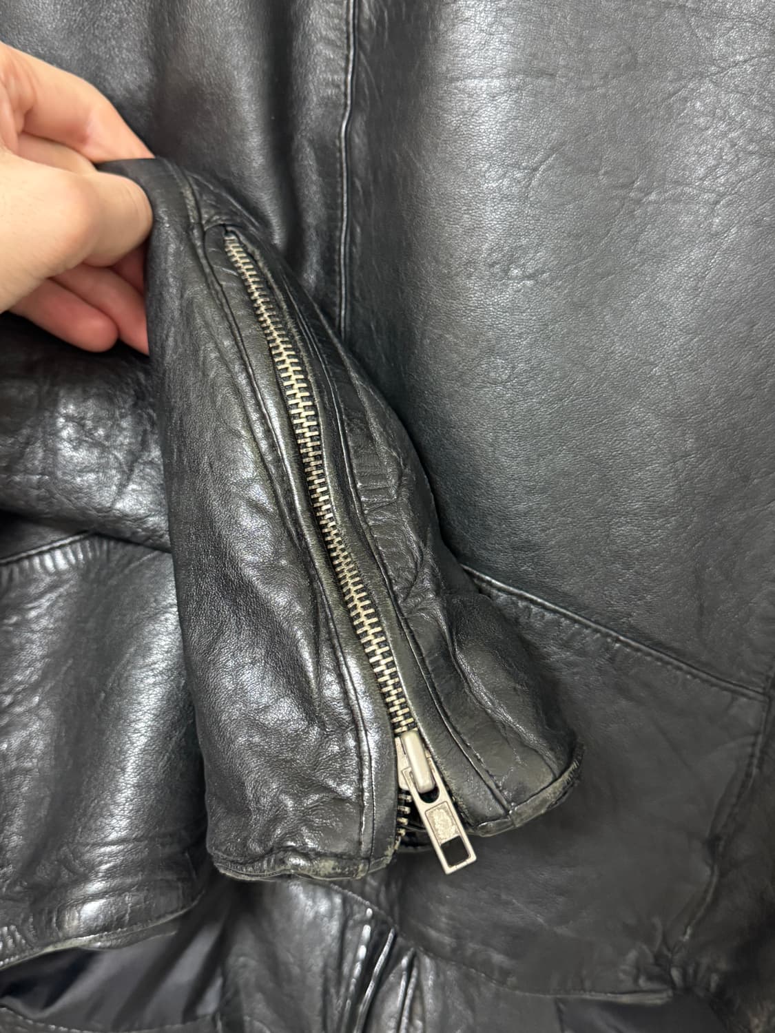 램스킨 빈티지 레더자켓 상품이미지5