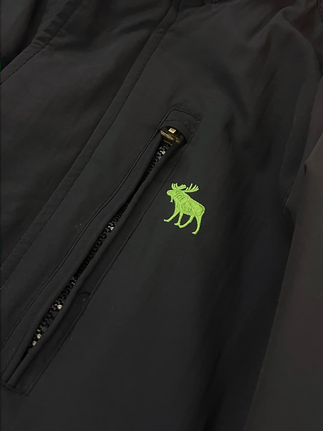 아베크롬비 자수 로고 후드 바람막이 다크네이비 XL #csz3029 상품이미지4