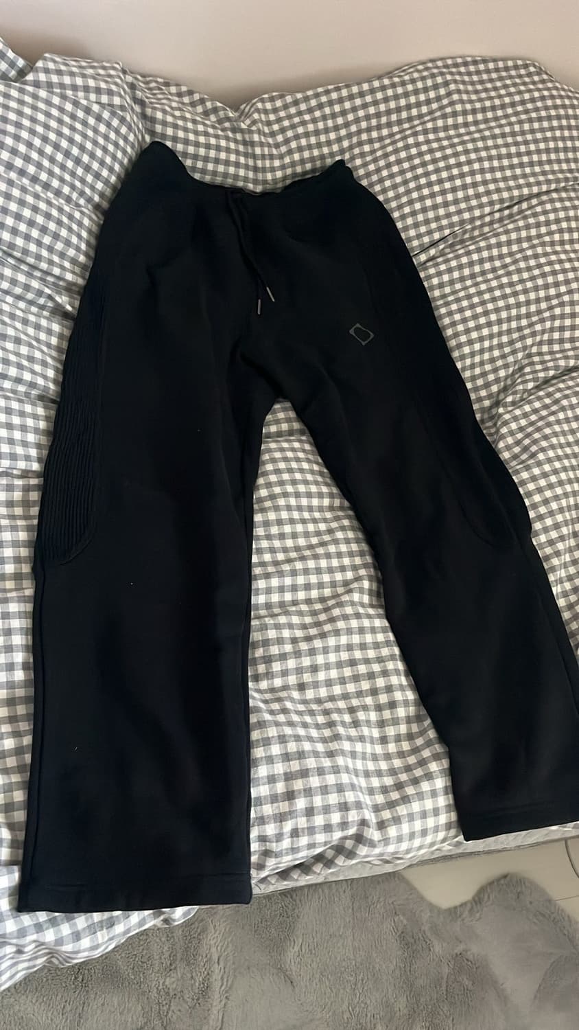 미스치프 롬버스 와플 스웻 팬츠 블랙 s 상품이미지4