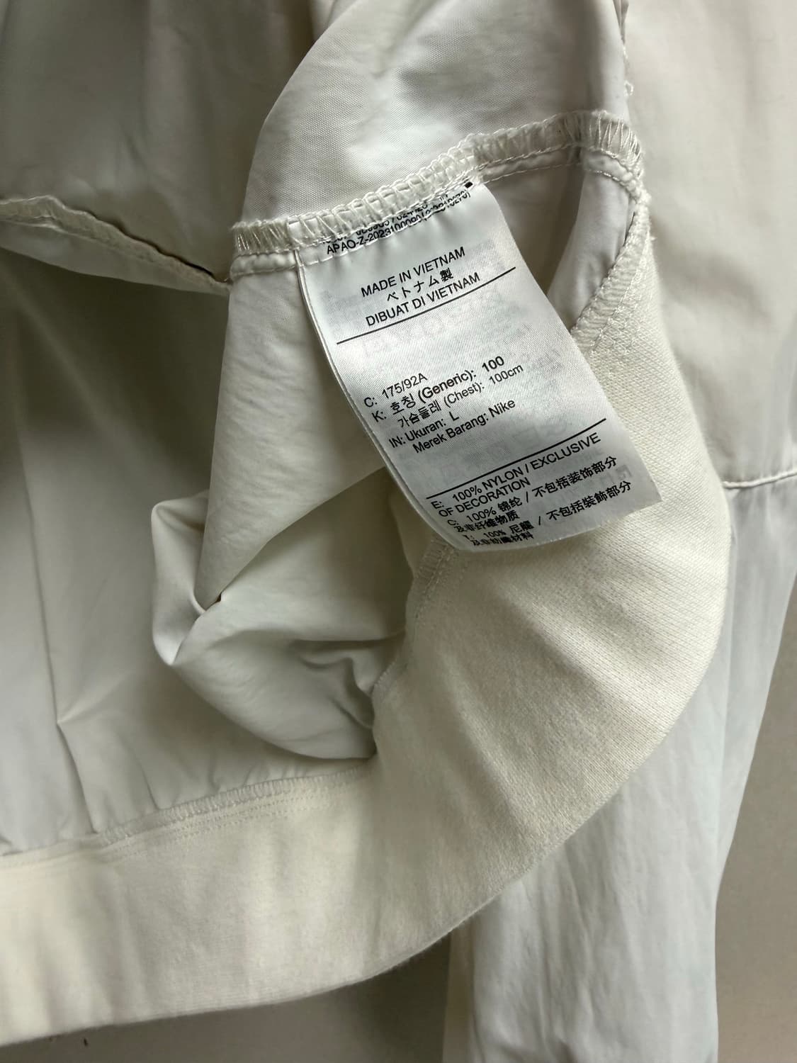 남성 L / 나이키 백로고 아노락 바람막이 상품이미지4