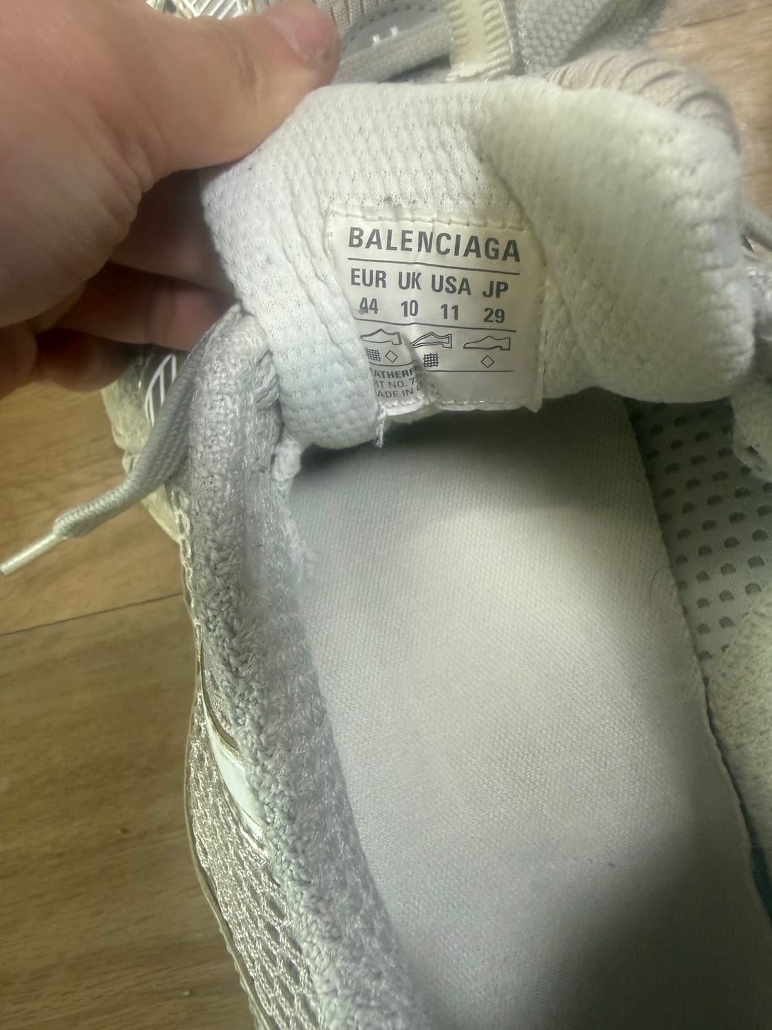 발렌시아가 3XL 스니커즈 라이트 베이지44사이즈 상품이미지8