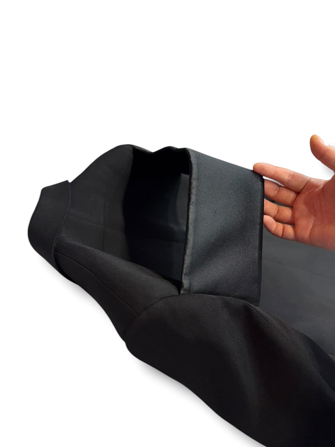 지방시 2014W 새틴 백패널 블랙 롱코트 made in ITALY (S 상품이미지5