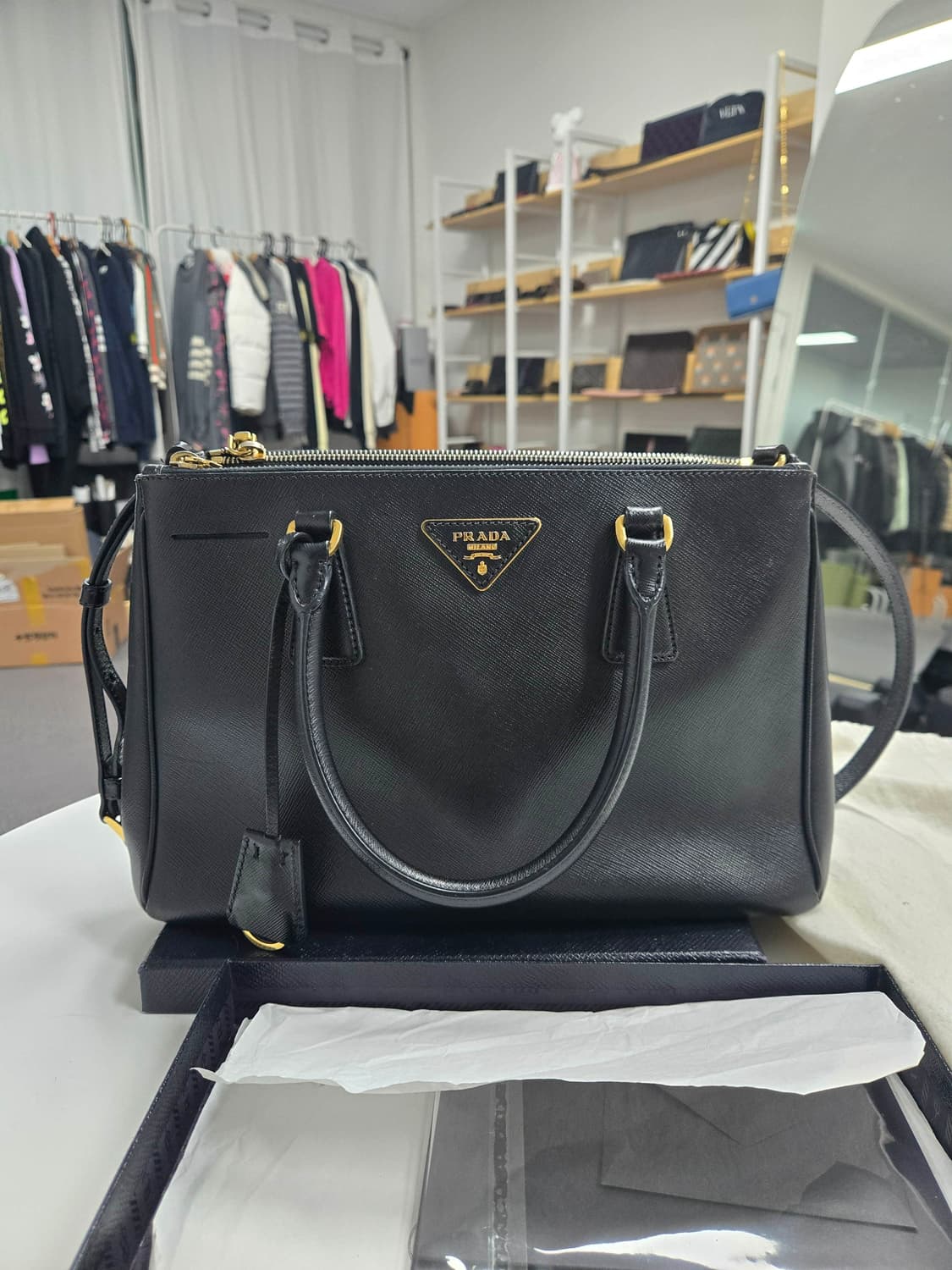 [A급컨디션] 프라다 사피아노 토트 숄더백 상품이미지1