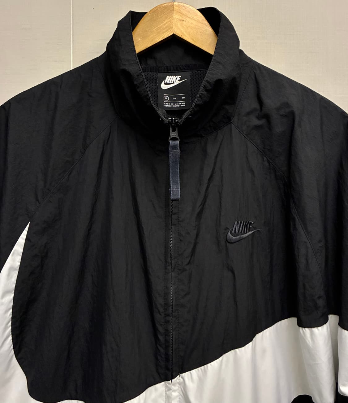 (XL)나이키 빅스우시 우븐 블랙 나일론 바람막이자켓  나이키 빅스우시  상품이미지3