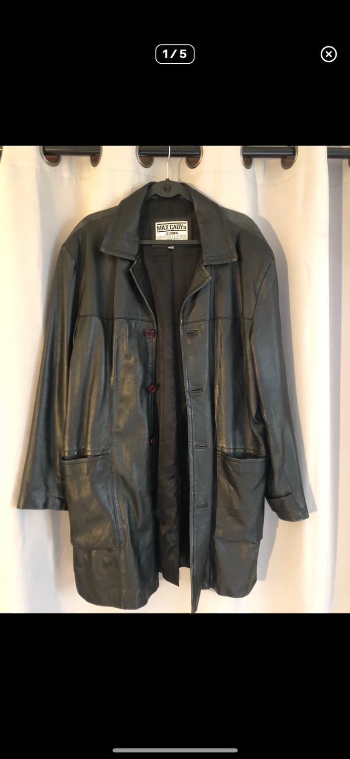 빈티지 레더코트 상품이미지1