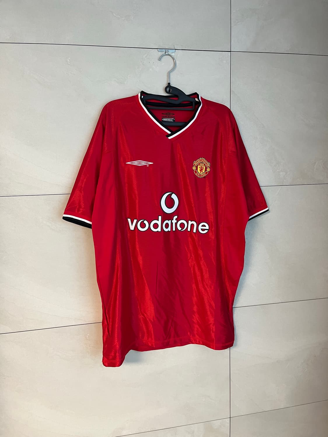 [XL]00-02 엄브로X맨체스터 유나이티드 홈 유니폼 보다폰 상품이미지2