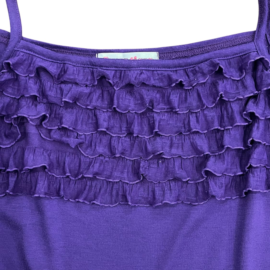 Plum Lace Detail Sleeveless Top 상품이미지5