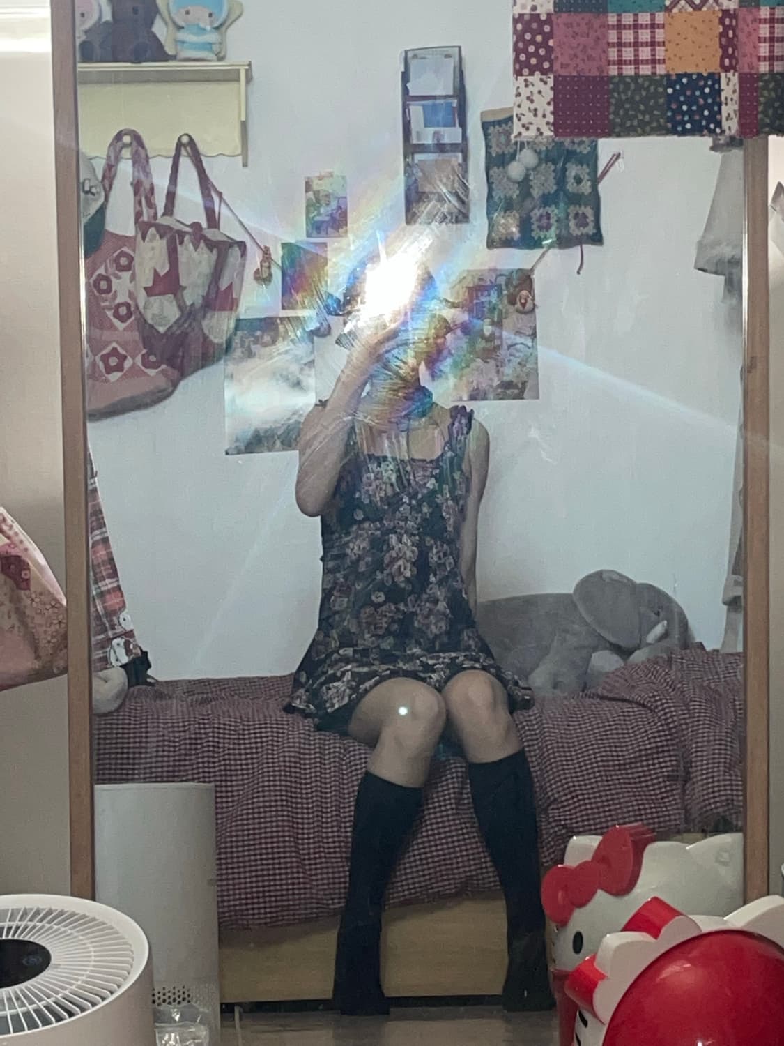 로즈 빈티지 플라워 벨벳 원피스 상품이미지4