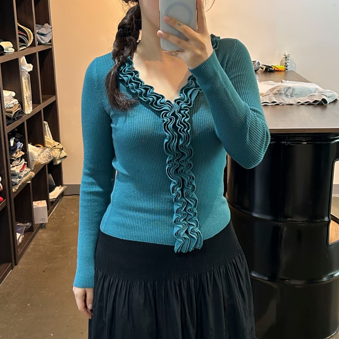 프릴 디테일 top 상품이미지2