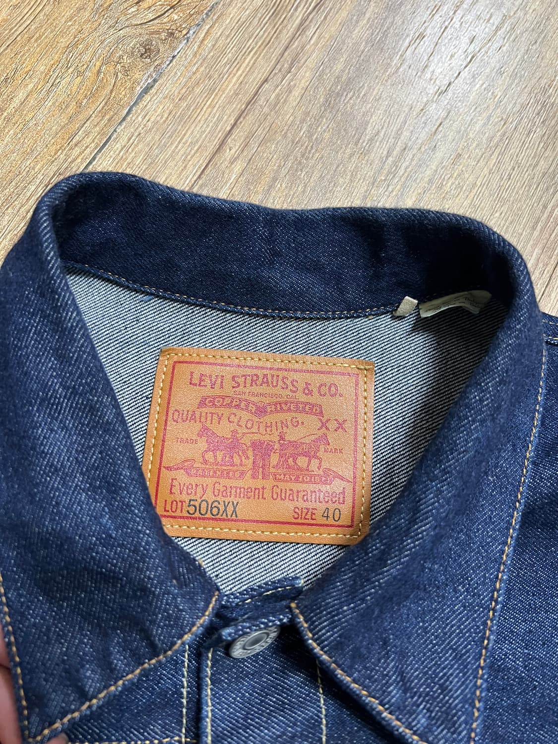 택포28) LVC 70506xx 1936 리지드 1세대 데님자켓 40 상품이미지5