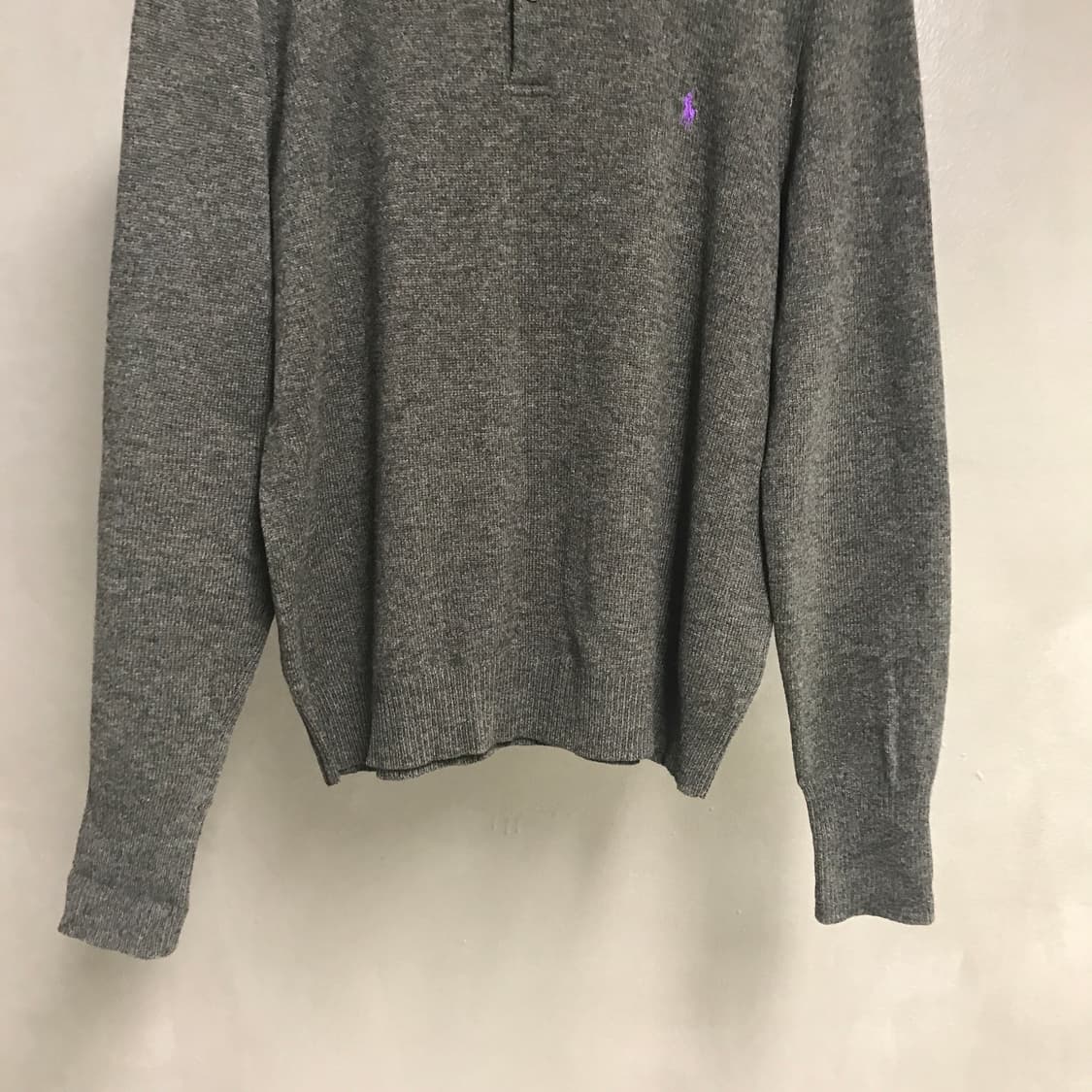 폴로 랄프로렌 니트 긴팔 카라티 그레이 L 상품이미지3
