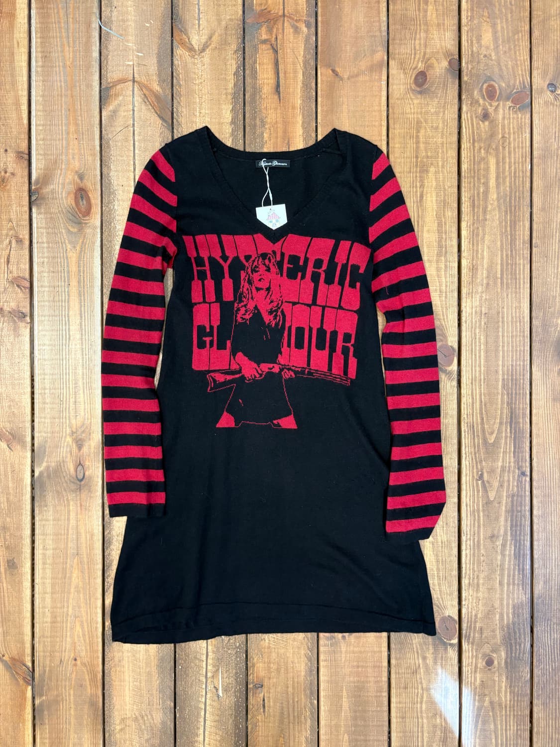 히스테릭글래머 히스걸 레드 스트라이프 니트 상품이미지8