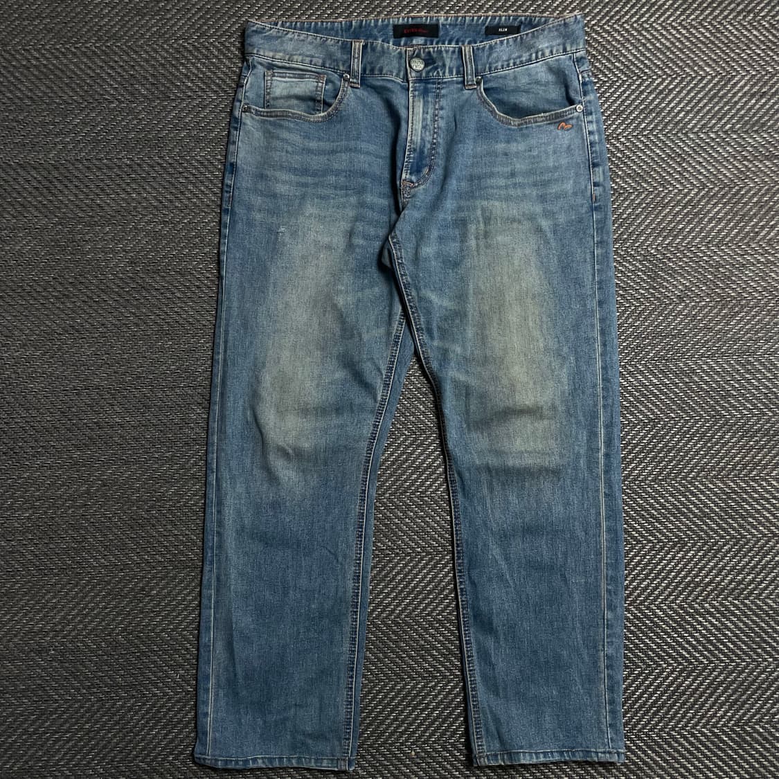 00s EVISU 에비수 백로고 슬림핏 워싱 데님 팬츠y 5865 상품이미지3